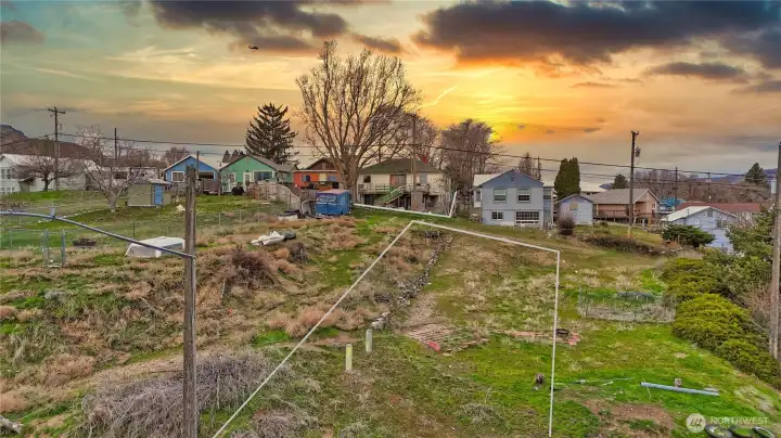 View from back Lot towards home