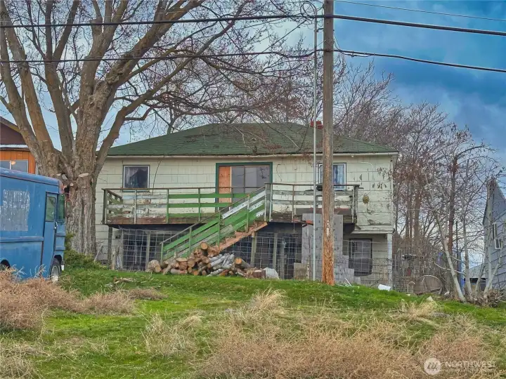 Back view of home