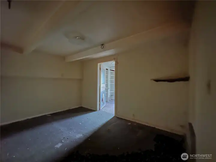 Bonus room used as bedroom - no egress window, only door to exterior