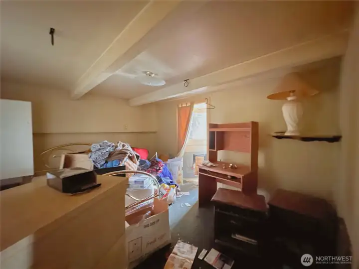 Bonus room used as bedroom - no egress window, only door to exterior