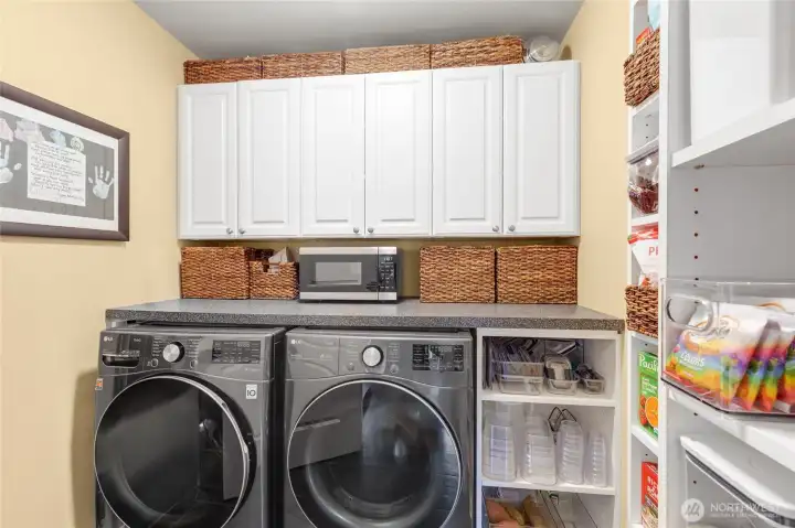 Washer and dryer are included.