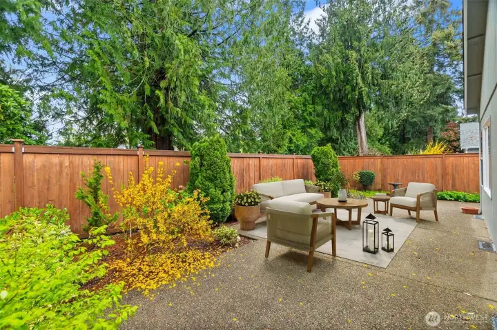 Patio virtually staged