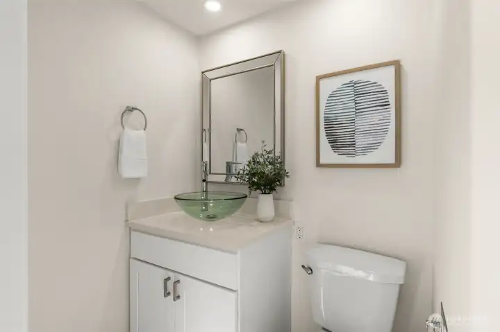 Main floor powder room