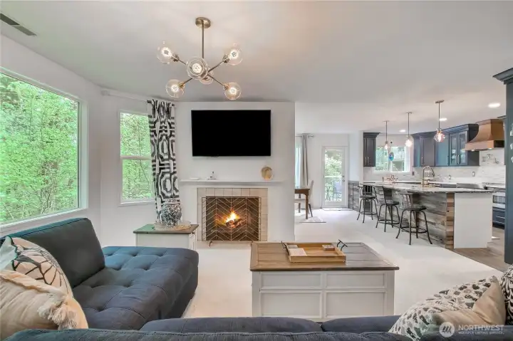 Open spacious rooms with flowing layout.