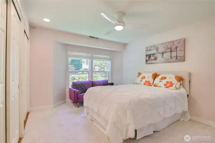 Enjoy the lovely views to grassy area from your bedroom. Enjoy the lovely views to grassy area from your bedroom.