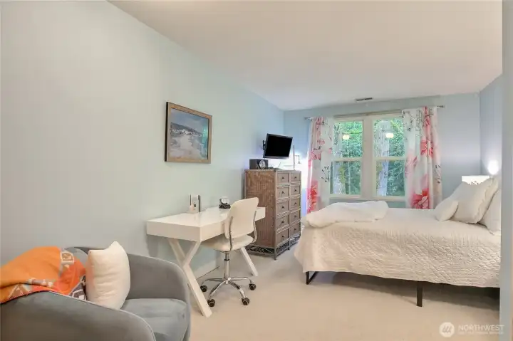 2nd view spacious bedroom is large enough for multiple uses.