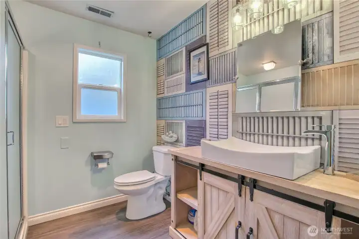 2nd modern customized 3/4 bathroom.