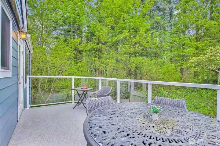 Views from the peaceful deck.