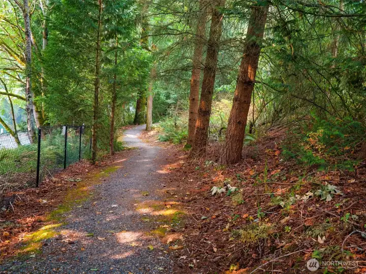 Walking trails throughout the community.