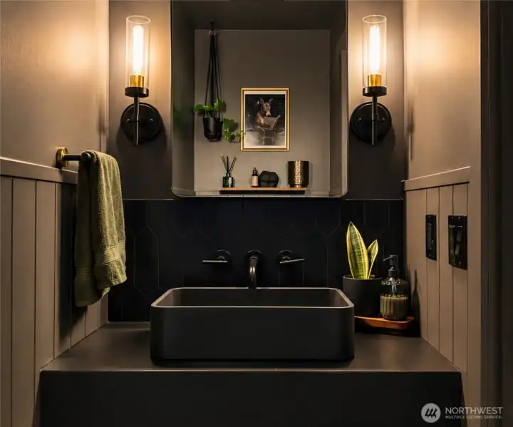 Main level half bath
