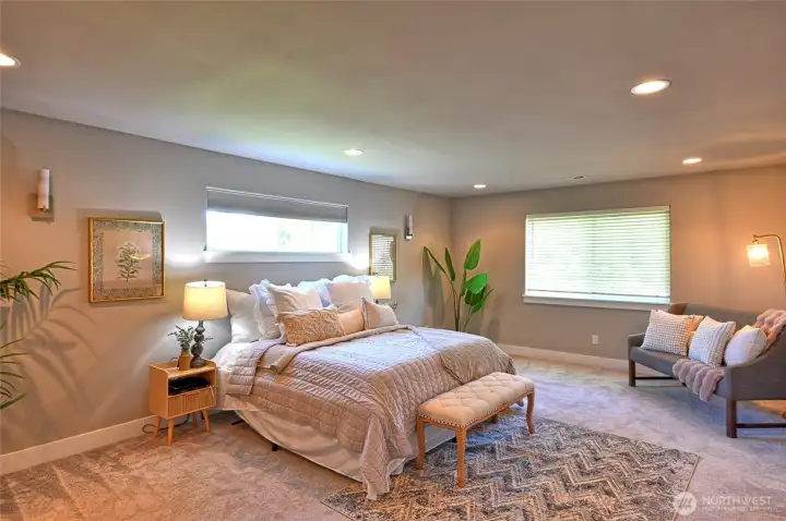 Large windows for great natural lighting.