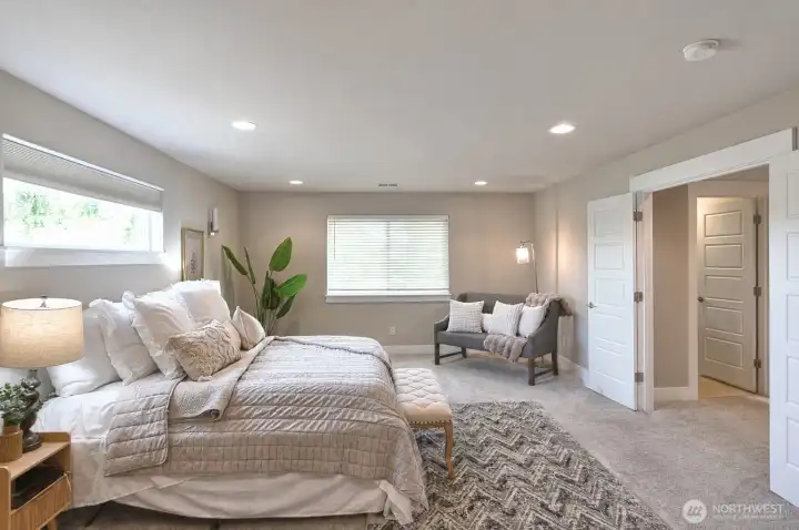 Spacious with room for a sitting area. Spacious with room for a sitting area.