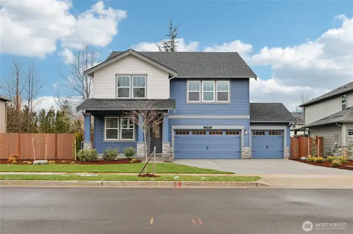 Photo rendering is representational. Actual home is under construction and finishes, elevation, and paint colors may vary. See site agent for details.