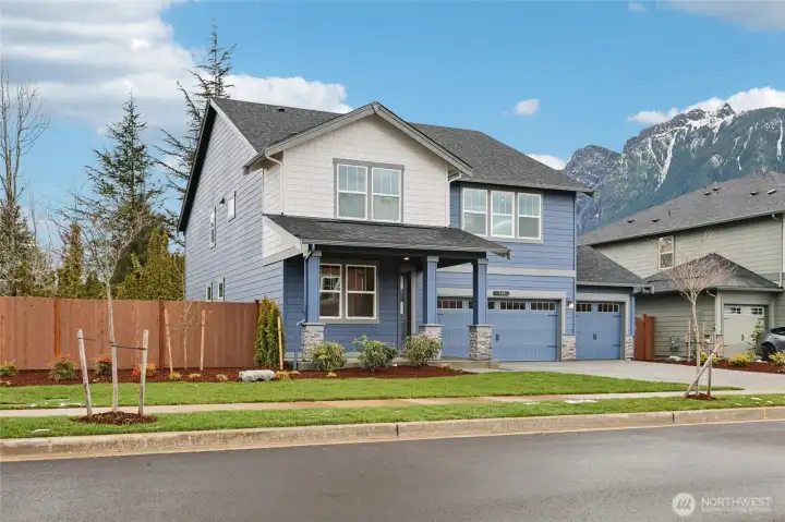 Photo rendering is representational. Actual home is under construction and finishes, elevation, and paint colors may vary. See site agent for details.