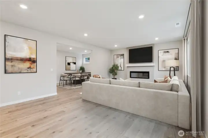 Photo rendering is representational. Actual home is under construction and finishes, elevation, and paint colors may vary. See site agent for details. Virtual staging.