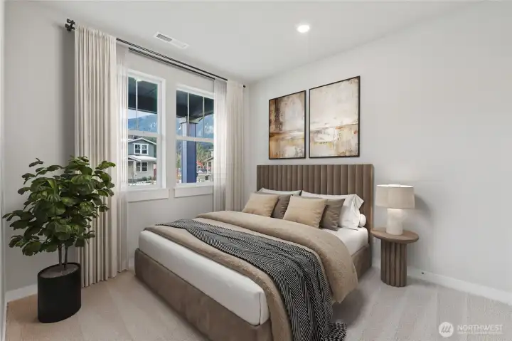 Photo rendering is representational. Actual home is under construction and finishes, elevation, and paint colors may vary. See site agent for details. Virtual staging.