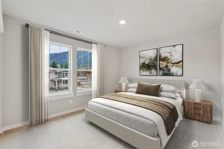 Photo rendering is representational. Actual home is under construction and finishes, elevation, and paint colors may vary. See site agent for details. Virtual staging.