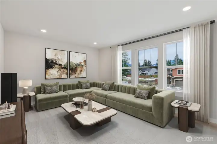 Photo rendering is representational. Actual home is under construction and finishes, elevation, and paint colors may vary. See site agent for details. Virtual staging.