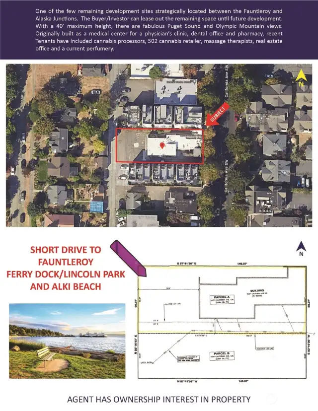 This shows the parcel layout