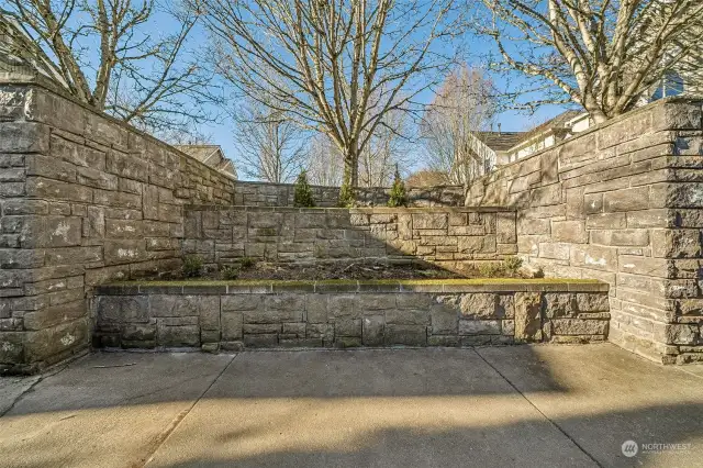 Walk way up to the townhouse units.