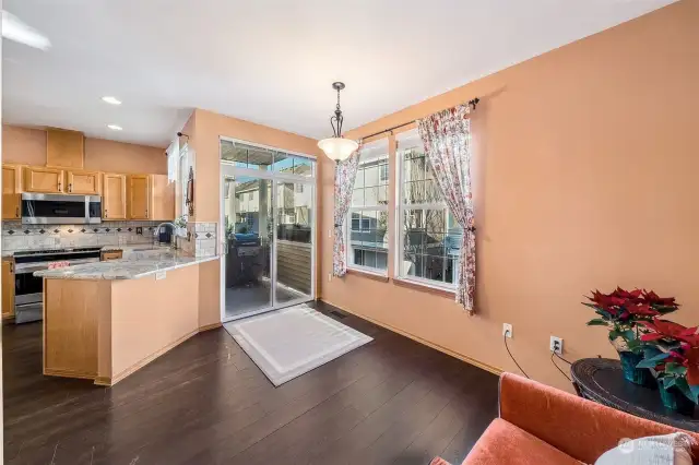 Sitting room off the kitchen. Can add bar stools too!