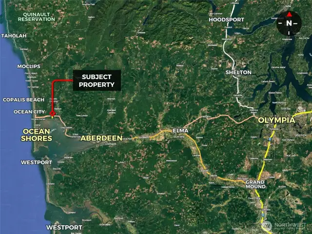 Location of property in surroundings.