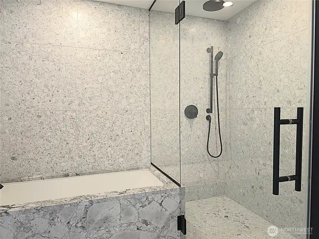 Designer Bathroom with Soaking Tub!