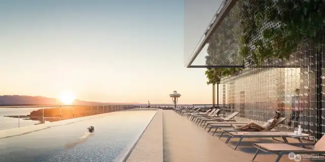 Stunning Pool and Hottub on 46th Floor