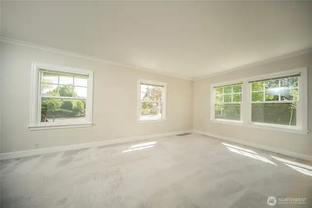 Lots of light in the living room