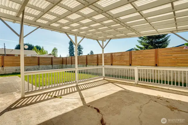 Fully Fenced Yard