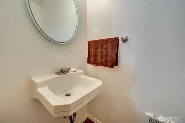 Half Bath in Garage