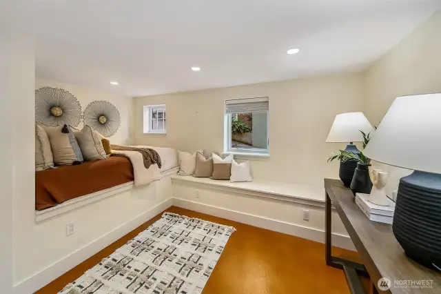 Basement bedroom