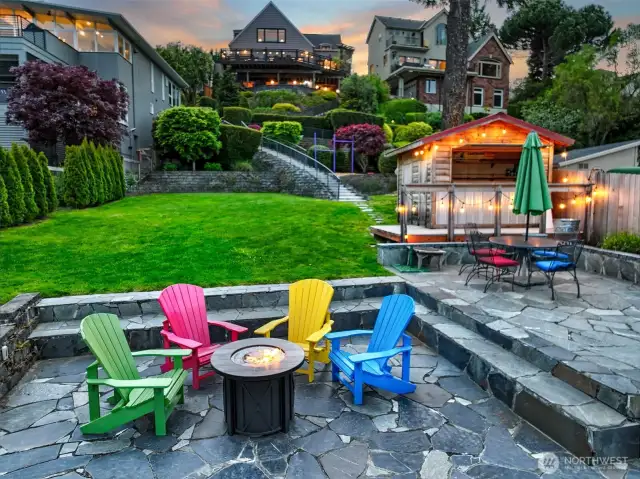 Party cabana with custom bar, power, bottle opener & additional storage. Party on.
