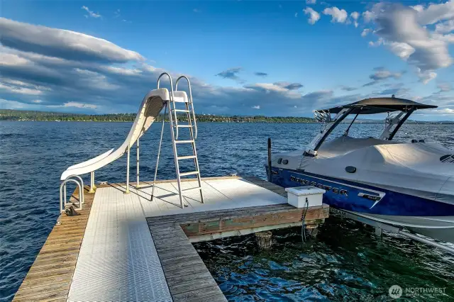 Updated dock and boat lift