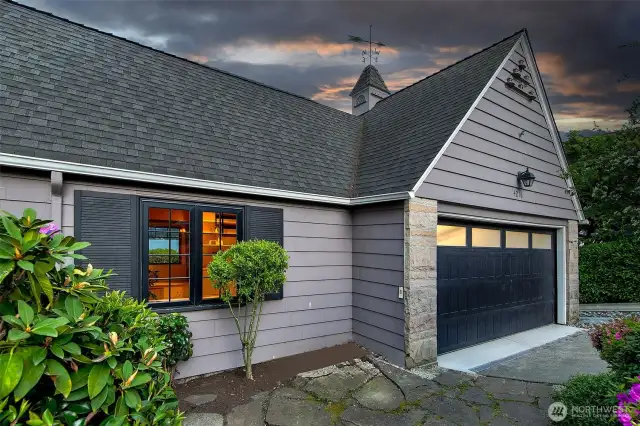 Double car garage was updated and has electrical charger