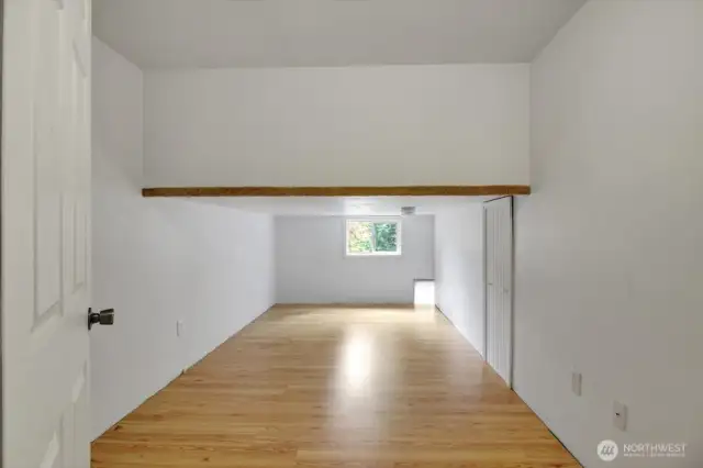 BONUS storage area in garage perfect for holiday stuff or storage