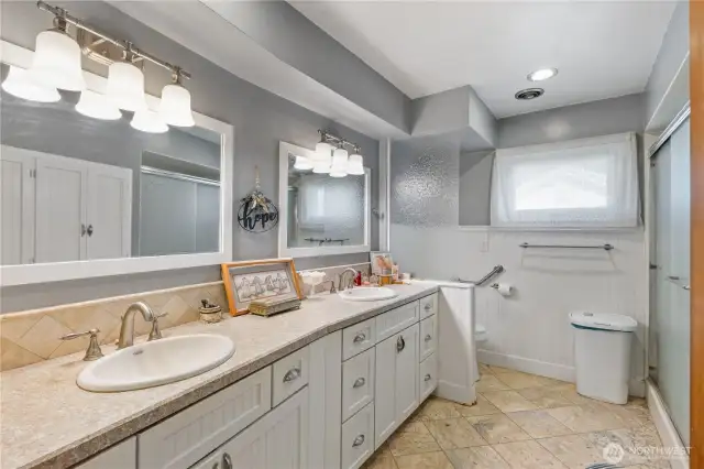Heated quartz flooring.