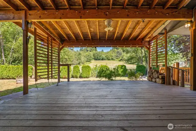 Peaceful and private backyard