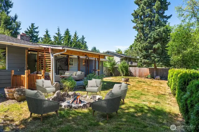 Gather around the fire-pit!