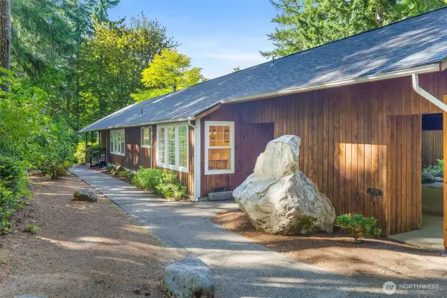 Beautiful wood siding and a brand new roof for years of maintenance-free living
