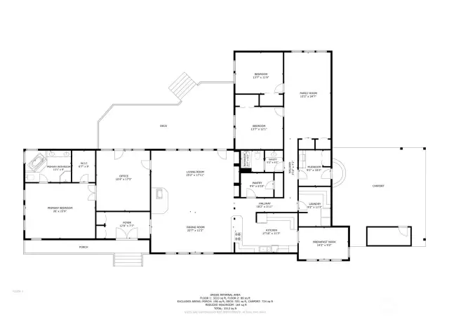 Custom floor plan with two wings for the ultimate privacy