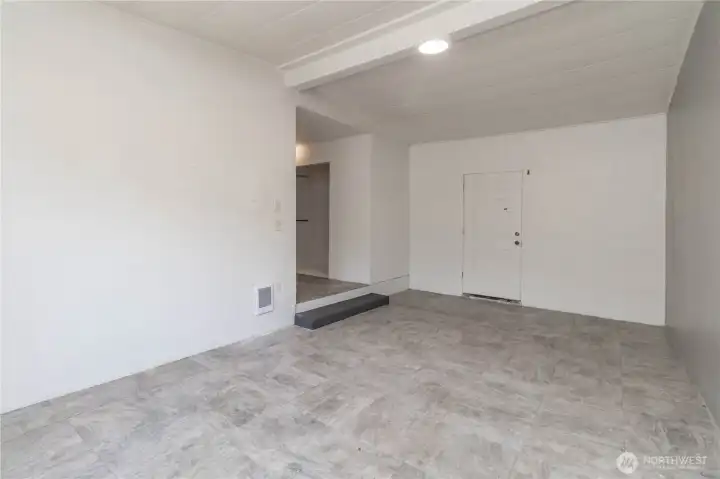 Master bedroom with backyard access.