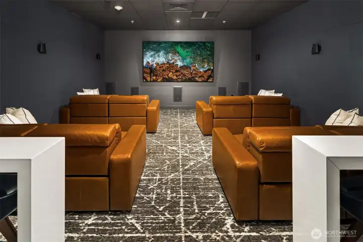 Bellevue Towers Community Movie Screening Room.