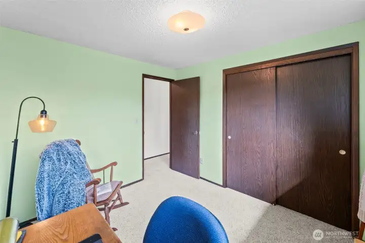 Ample closet space in the third bedroom as well.