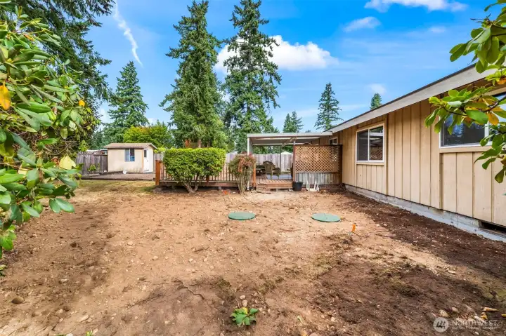 Finish the yard next spring exactly the way you want it to make your perfect play area!