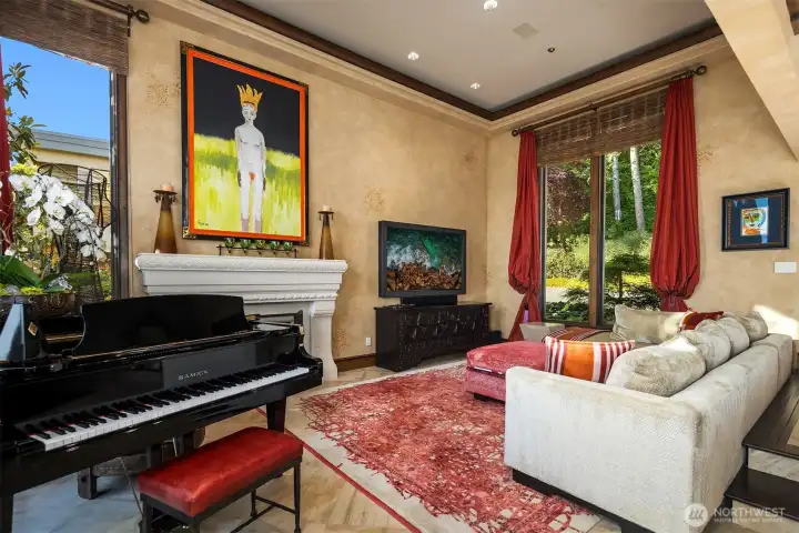 Grand piano sized living room.