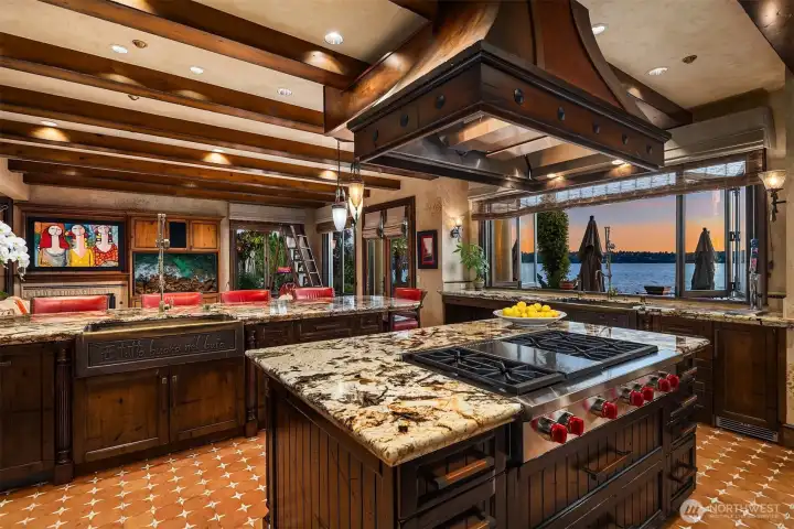 Luxury appliances include Wolf, 2 Sub Zeros, 2 dishwashers.