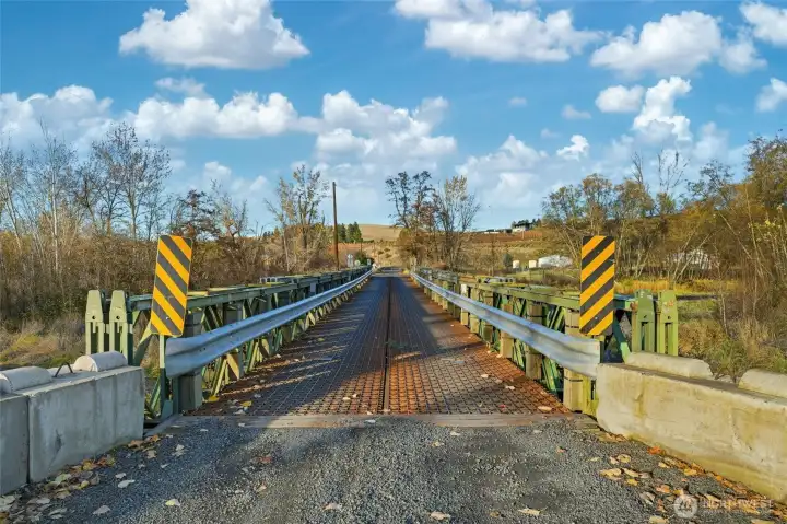 Charming bridge oover Mill Creek