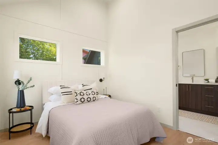 Enjoy vaulted ceilings and abundant natural light