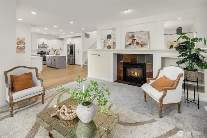 Great room open to Kitchen